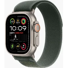 Часы Apple Watch Ultra 2 2024 49 мм, S/M, Titanium Case with Natural Green Trail Loop